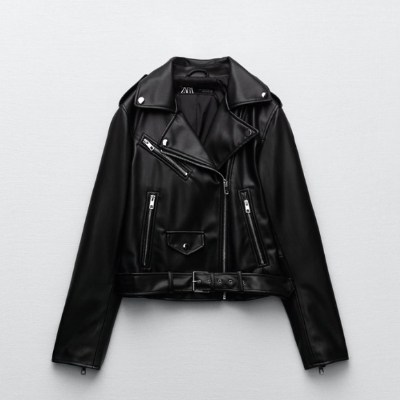 Zara Faux Leather Jacket - Picture 1 of 7